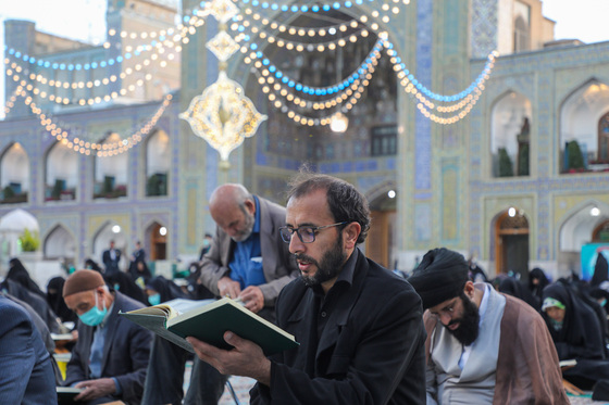 مراسم ترتیل‌خوانی قرآن کریم در حرم مطهر رضوی