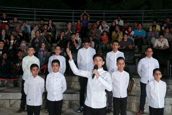 جشن شب عید غدیر در بوستان کوهسنگی مشهد