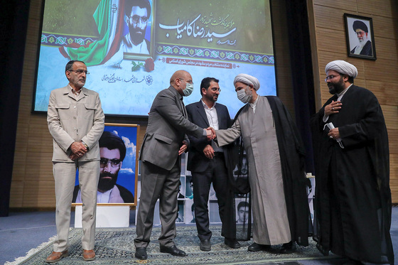 مراسم گرامیداشت شهید حجت‌الاسلام «سیدرضا کامیاب» با حضور رئیس مجلس شورای اسلامی