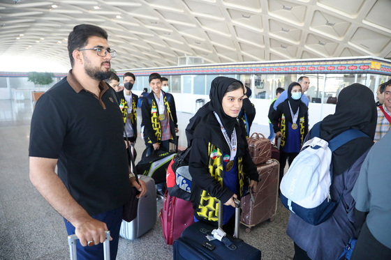مراسم استقبال از قهرمانان نوجوان بدمینتون آسیا 