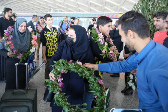 مراسم استقبال از قهرمانان نوجوان بدمینتون آسیا 
