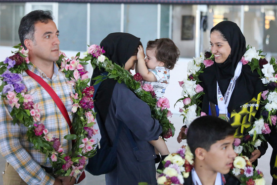 مراسم استقبال از قهرمانان نوجوان بدمینتون آسیا 