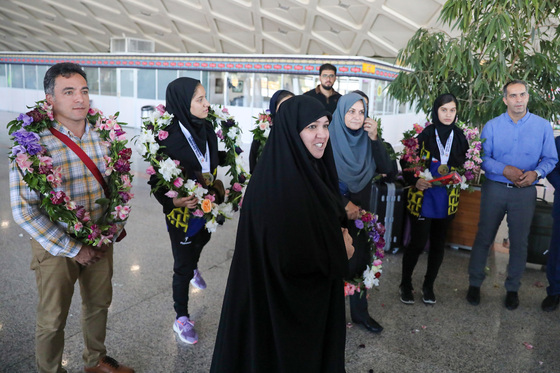 مراسم استقبال از قهرمانان نوجوان بدمینتون آسیا 