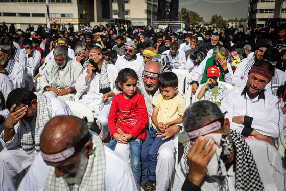 مراسم استقبال کاروان پیاده انصار الحسین (ع)