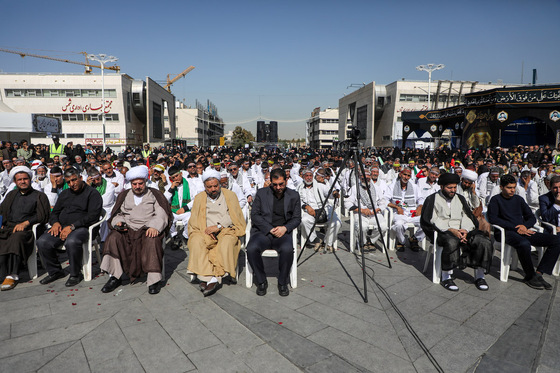 مراسم استقبال کاروان پیاده انصار الحسین (ع)