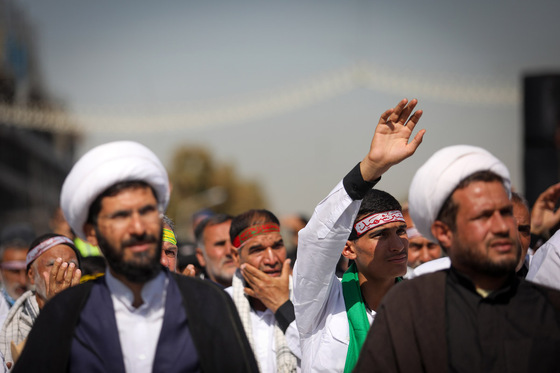 مراسم استقبال کاروان پیاده انصار الحسین (ع)