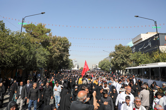 مراسم استقبال کاروان پیاده انصار الحسین (ع)