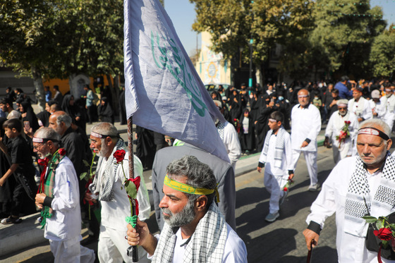 مراسم استقبال کاروان پیاده انصار الحسین (ع)
