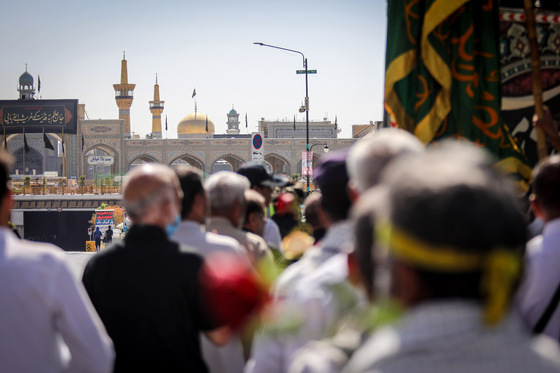مراسم استقبال کاروان پیاده انصار الحسین (ع)