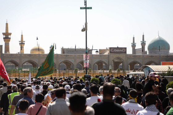 مراسم استقبال کاروان پیاده انصار الحسین (ع)