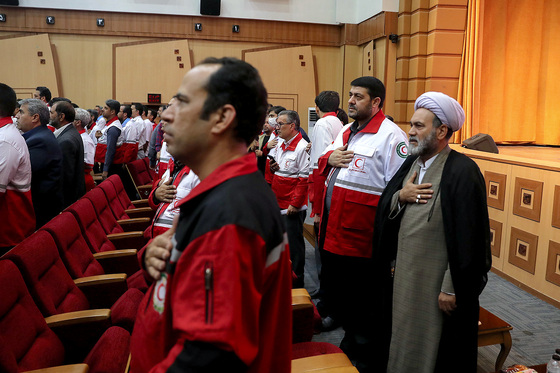  مراسم تجلیل از خادمین زائران پیاده هلال احمر