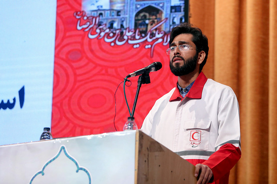  مراسم تجلیل از خادمین زائران پیاده هلال احمر