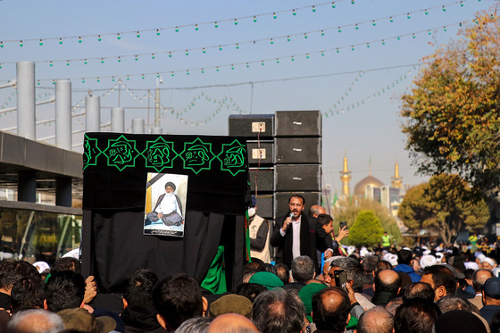 تشییع پیکر حجت الاسلام سید جعفر طباطبایی در مشهد