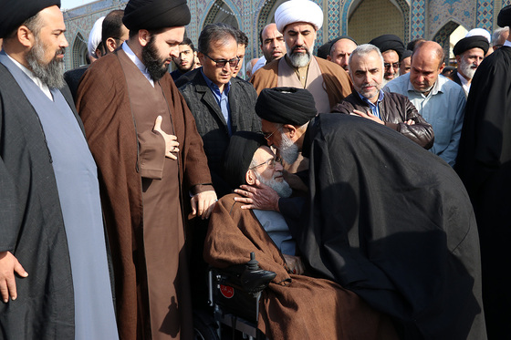 تشییع پیکر حجت الاسلام سید جعفر طباطبایی در مشهد