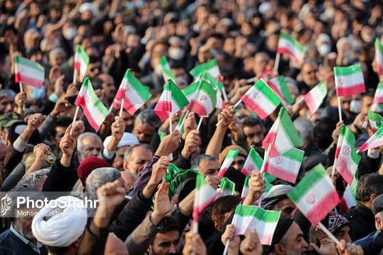 تشییع پیکر شهید مدافع امنیت «حسن براتی» در مشهد