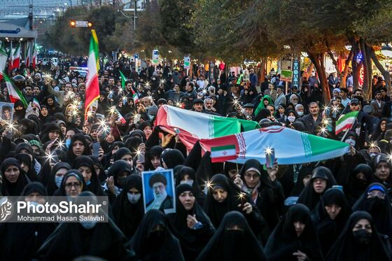 تشییع پیکر شهید مدافع امنیت «حسن براتی» در مشهد