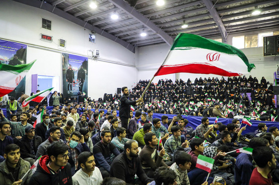اجتماع دانشجویان بسیجی در دانشگاه فردوسی