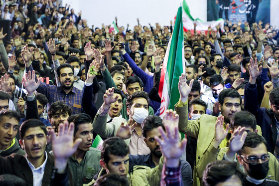 اجتماع دانشجویان بسیجی در دانشگاه فردوسی