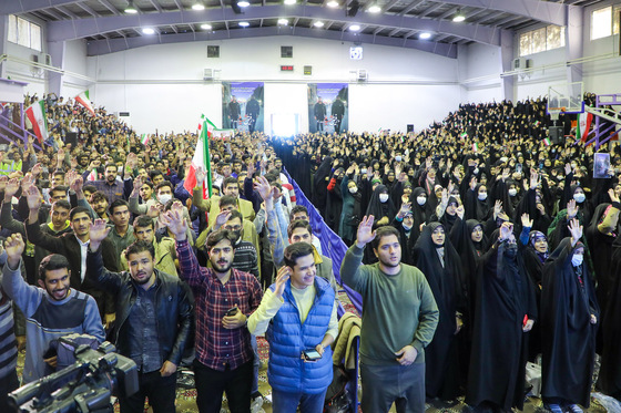 اجتماع دانشجویان بسیجی در دانشگاه فردوسی