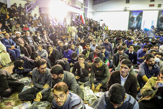 اجتماع دانشجویان بسیجی در دانشگاه فردوسی