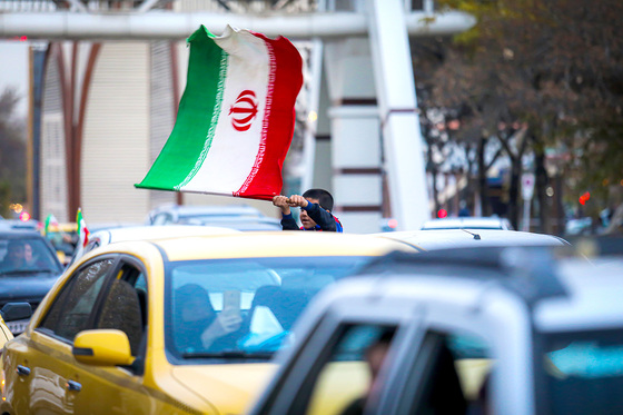 شادی مردم مشهد بعد از برد تیم ملی ایران