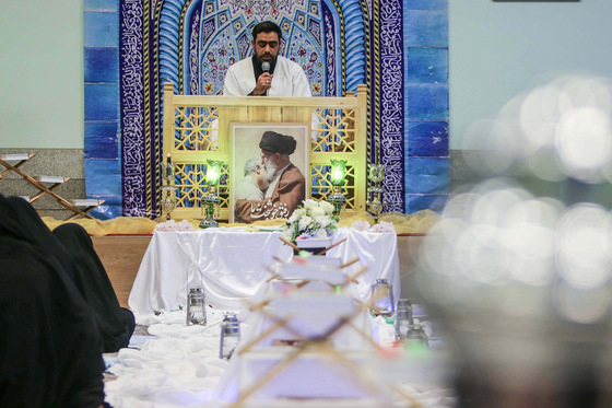 تشییع شهید گمنام در جمع دختران مدرسه امام رضا(ع)