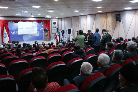 مراسم آغاز عملیات اجرایی طرح شبکه جمع آوری و انتقال فاضلاب شهر رضویه