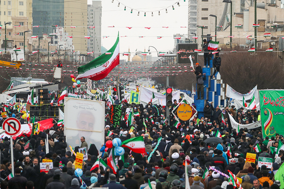 راهپیمایی 22 بهمن در مشهد