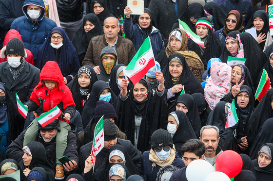 راهپیمایی 22 بهمن در مشهد