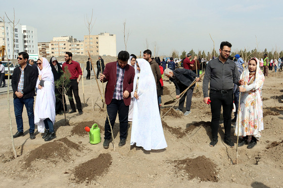 مراسم روز درختکاری در مشهد 