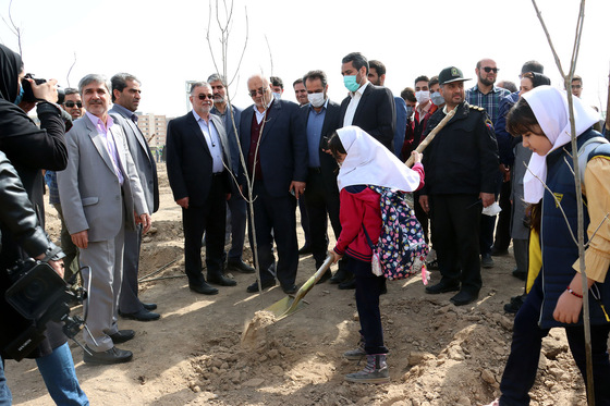 مراسم روز درختکاری در مشهد 