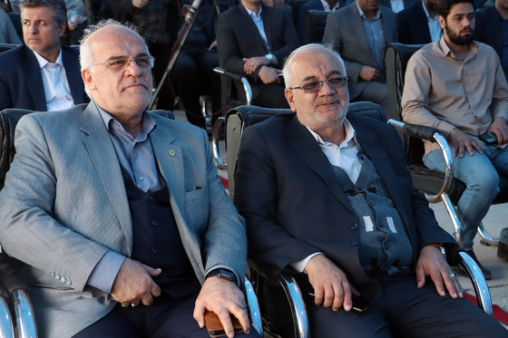 مراسم پایان حفاری مسیر شرقی خط ۳ قطار شهری مشهد