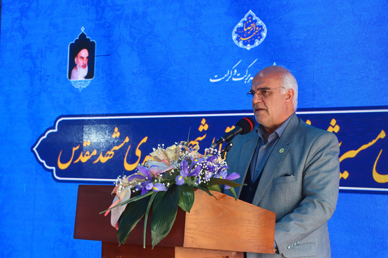 مراسم پایان حفاری مسیر شرقی خط ۳ قطار شهری مشهد