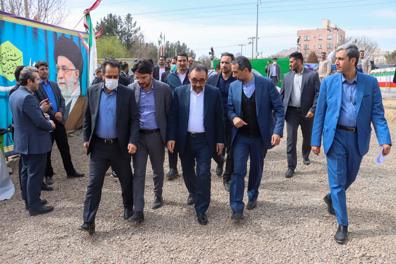 مراسم پایان حفاری مسیر شرقی خط ۳ قطار شهری مشهد