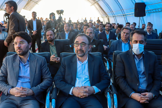 مراسم پایان حفاری مسیر شرقی خط ۳ قطار شهری مشهد