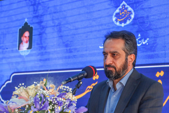 مراسم پایان حفاری مسیر شرقی خط ۳ قطار شهری مشهد