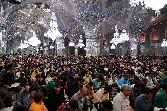 مراسم مناجات شب های ماه مبارک رمضان در حرم مطهر رضوی