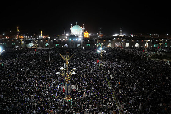 مراسم احیاء شب 23 ماه رمضان در حرم مطهر رضوی