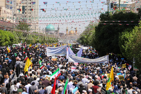 راهپیمایی روز قدس در مشهد