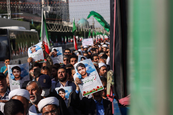 تشییع باشکوه پیکر «شهید غیرت» حمیدرضا الداغی