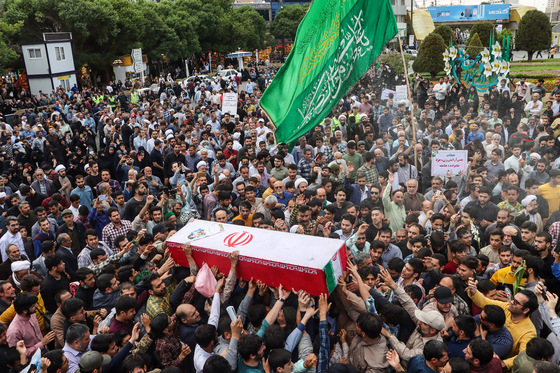 تشییع باشکوه پیکر «شهید غیرت» حمیدرضا الداغی