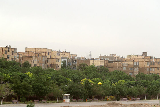 گرد و خاک صبحگاهی در مشهد