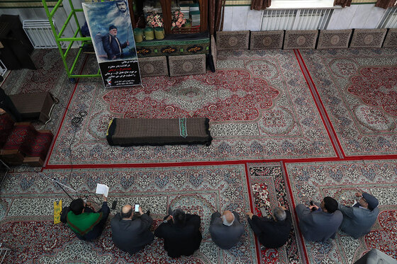 مراسم تشییع حاج فضل‌الله برهانی در حرم مطهر رضوی