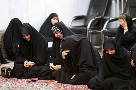 مراسم تشییع حاج فضل‌الله برهانی در حرم مطهر رضوی