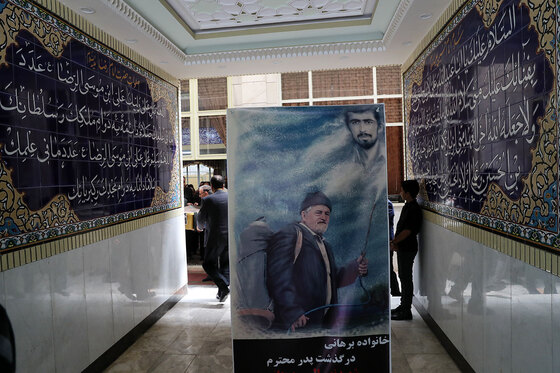 مراسم تشییع حاج فضل‌الله برهانی در حرم مطهر رضوی