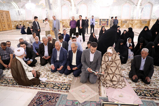 با اجازه امام رضا علیه السلام،