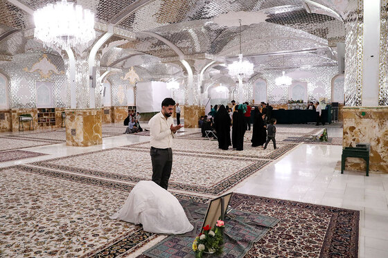 با اجازه امام رضا علیه السلام،