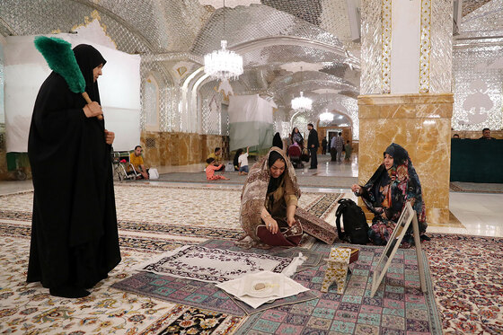 با اجازه امام رضا علیه السلام،