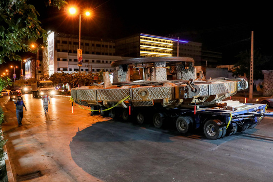 عملیات انتقال دستگاه TBM حفاری قطار شهری