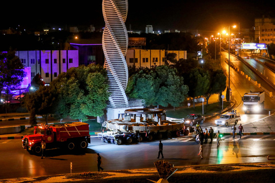 عملیات انتقال دستگاه TBM حفاری قطار شهری